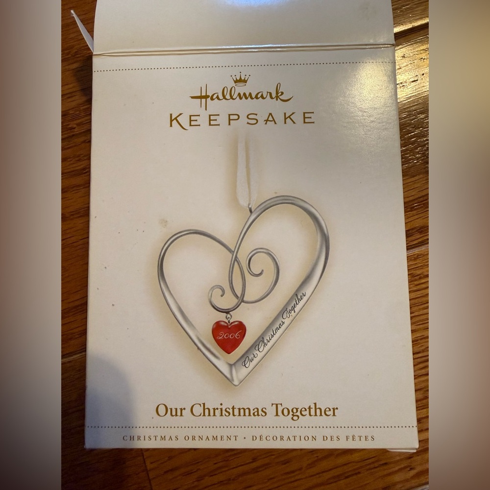 Hallmark Keepsake Christmas Heart Ornament Our Christmas Together 2006